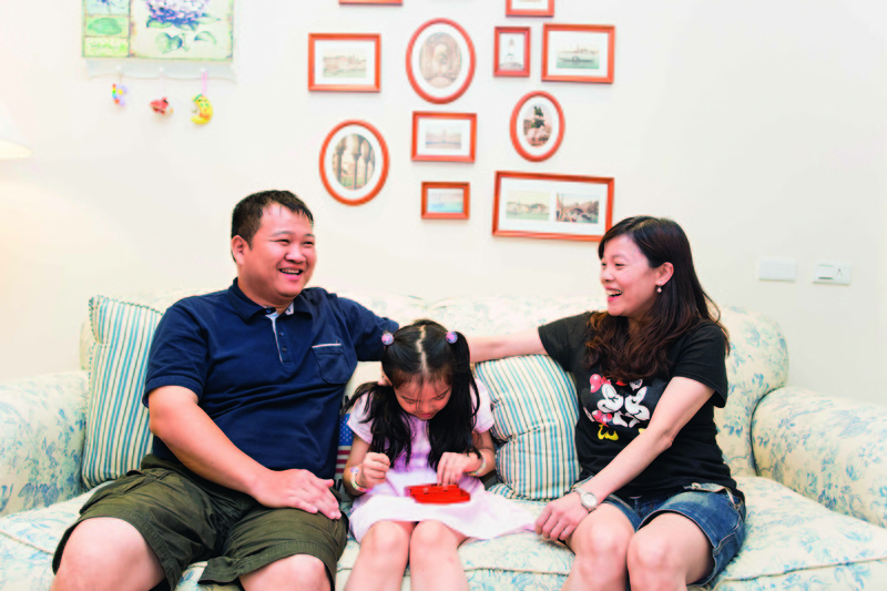 屋主黃小姐一家人